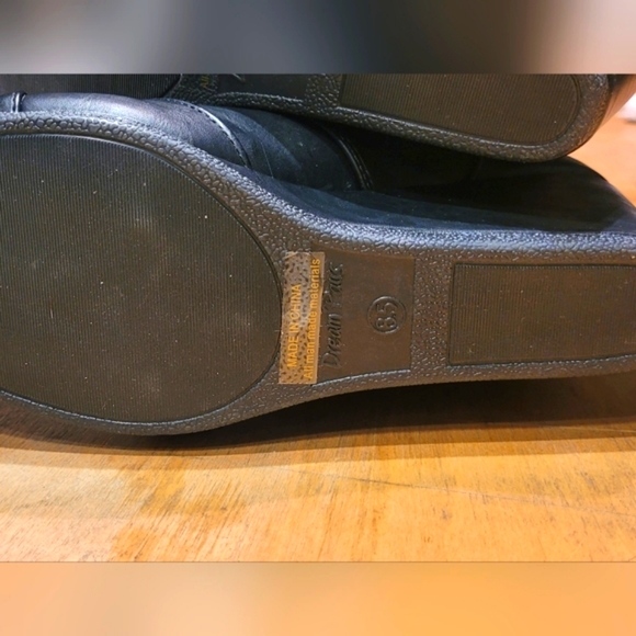 New black DREAM PAIRS Women's Fashion Casual Outdoor Low Wedge Heel Booties - Picture 7 of 9